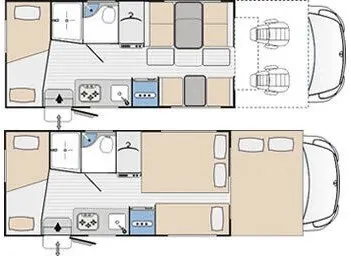 Mansardato 7 posti letto con letto a castello posteriore