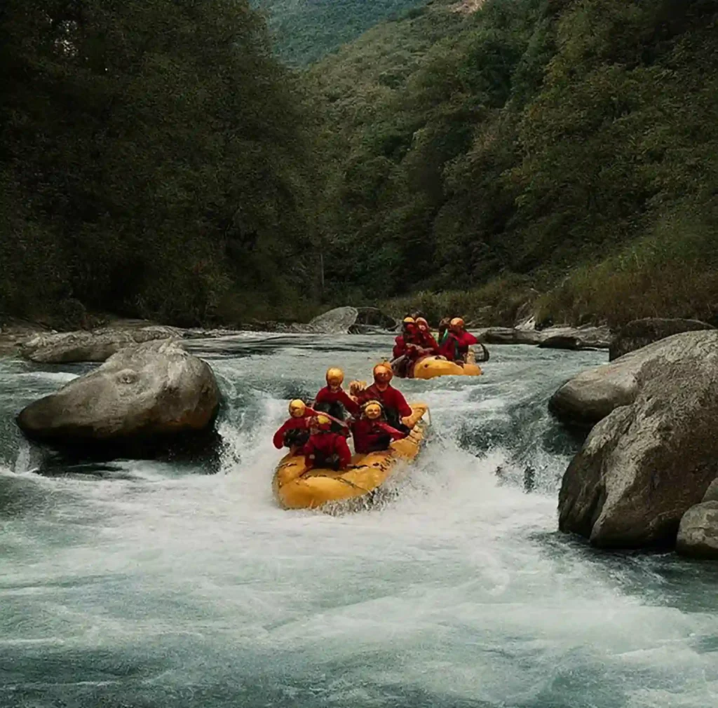 addio al celibato in camper rafting